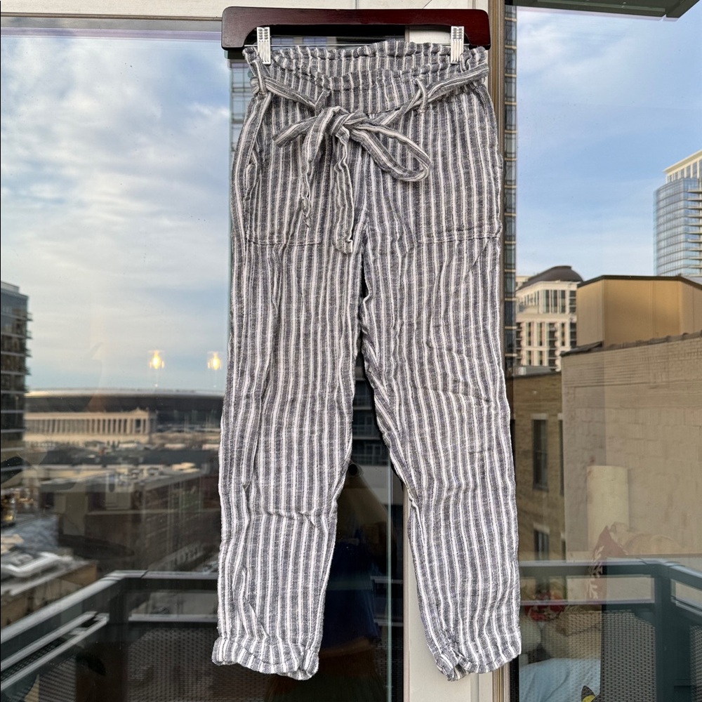 Lakeshore Striped Ripcurl Cotton Pants Womens XS Beach Casual